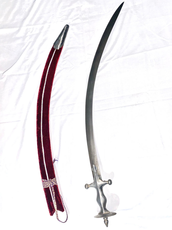 Leaf Spring Steel Goliya Sword with Surajmukhi Hilt