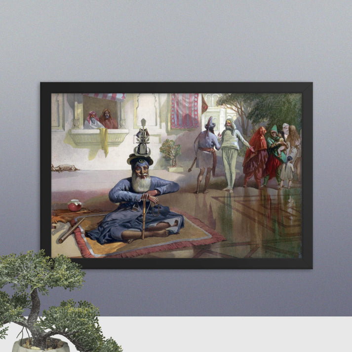 Akalis at the Holy Tank - Framed Print