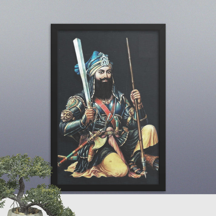 Akali Deep Singh ji-Framed Print